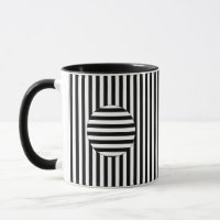Tasse - gestreifte optische Täuschung