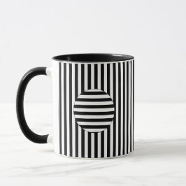 Tasse - gestreifte optische Täuschung