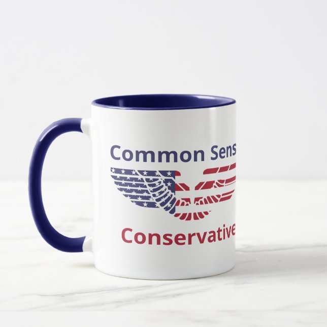 Tasse Gesunder Menschenverstand Konservativ (Links)
