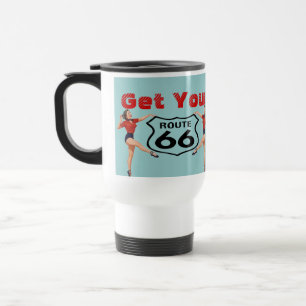 Tasse Get Your Kicks auf Route 66 Roadtrip Nostalg