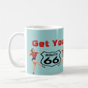 Tasse Get Your Kicks On Route 66 Roadtrip Nostalgi