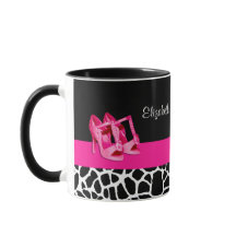 Girly Giraffe Imprimer Cute rose Pompes Chaussures