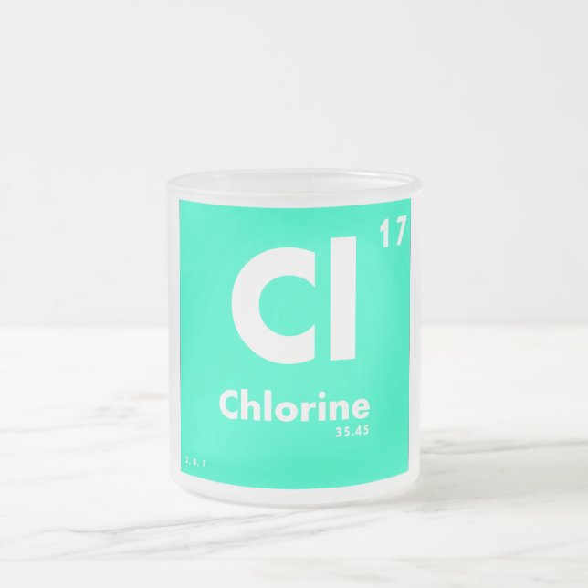 Tasse Givré 17 Tableau du chlore | des éléments périodique (Centre)