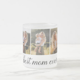 Tasse Givré 3 Collage photo Meilleure maman jamais