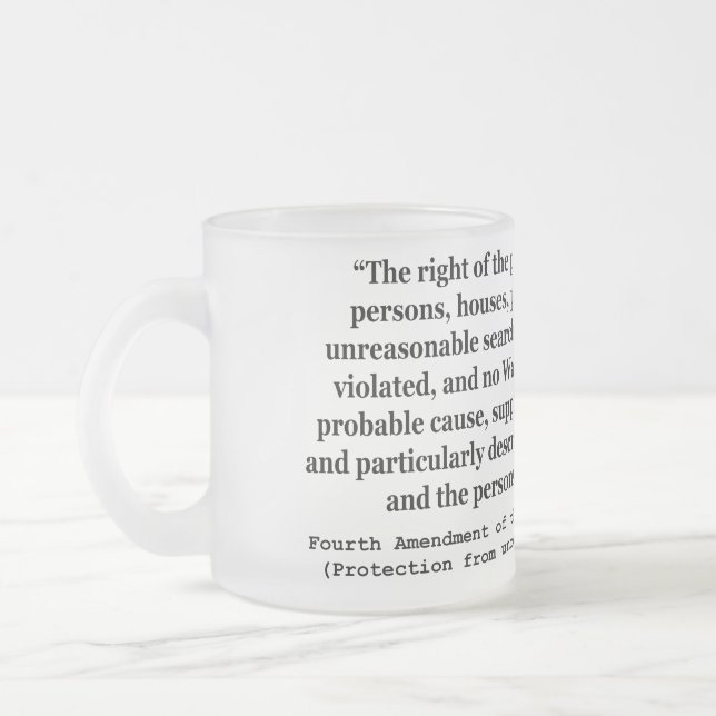 Tasse Givré 4ème Modification de la constitution d'Etats-Unis (Gauche)