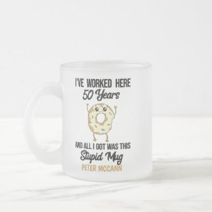 Tasse Givré 50 Anniversaire de travail Appréciation cadeau Mu