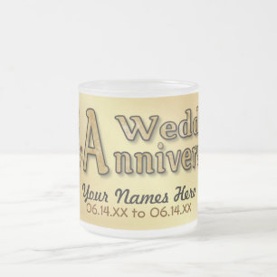 Tasse Givré 50e anniversaire - Or - Personnaliser