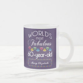 Tasse Givré 60e anniversaire Gemmes colorées les plus fabuleus