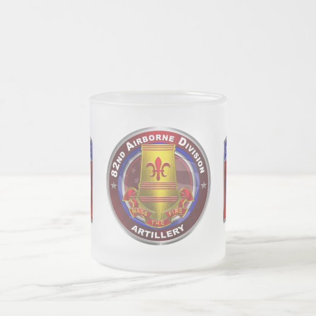 Tasse Givré 82e division aéroportée Artillerie (Centre)