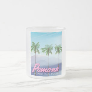 Tasse Givré Affiche de voyage Pomona, Californie États-Unis