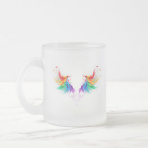 Tasse Givré Ailes fluffy arc-en-ciel