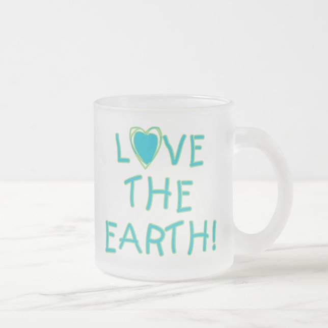 Tasse Givré Aimez la terre ambiante (Droit)