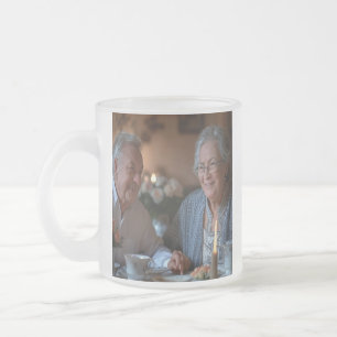 Tasse Givré Ajouter une photo d'anniversaire personnalisée