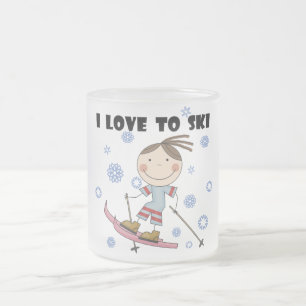 Tasse Givré Amour au ski - T-shirts et cadeaux de fille