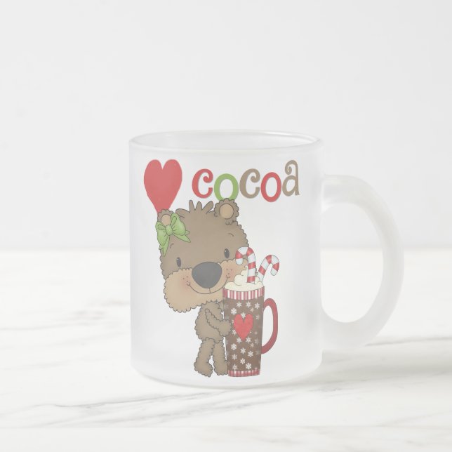 Tasse Givré Amour de cacao d'ours de fille (Droit)