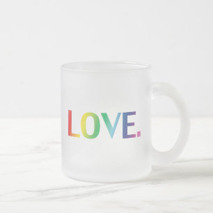 Tasse Givré Amour, pride lgbt lgbtq gay queer couleurs arc-en-