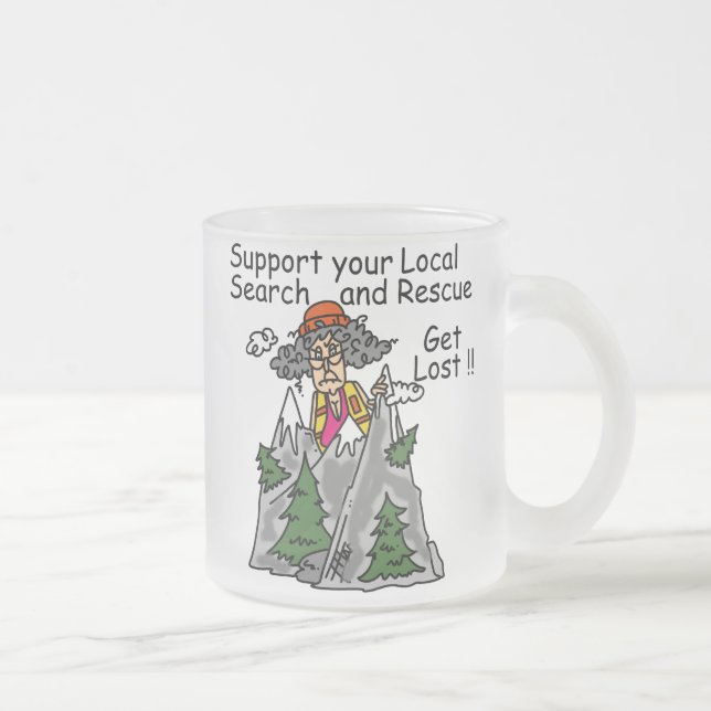 Tasse Givré Amusant se perdre (Droit)