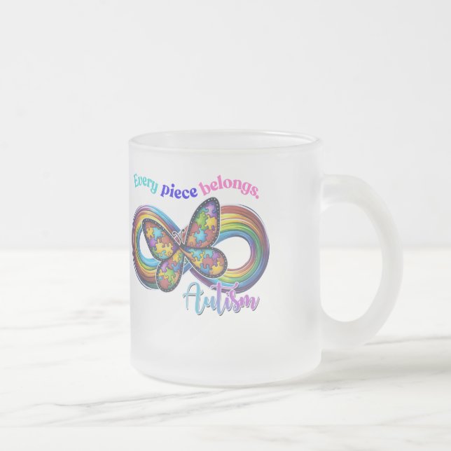 Tasse Givré Appartenance dans chaque sabot - Puzzle de l'autis (Droit)