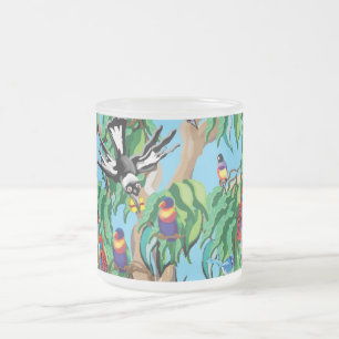 Tasse Givré Arbre plein d'oiseaux australiens