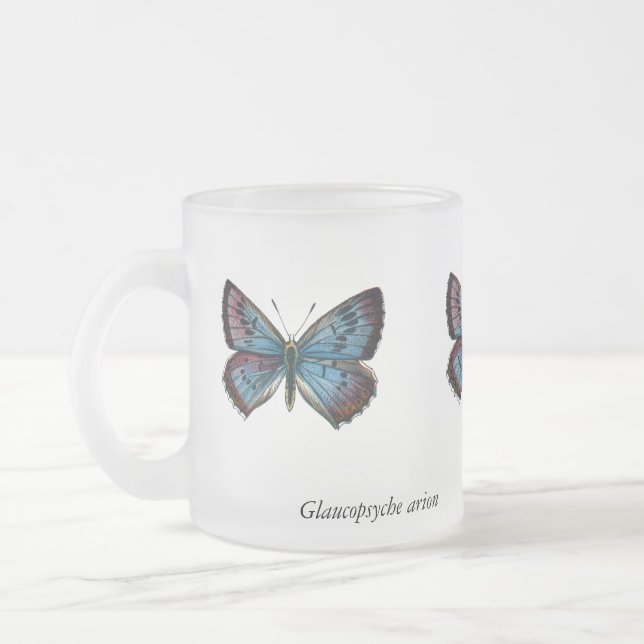 Tasse Givré Arion glaucopsyche - Le Grand Papillon Bleu (Gauche)