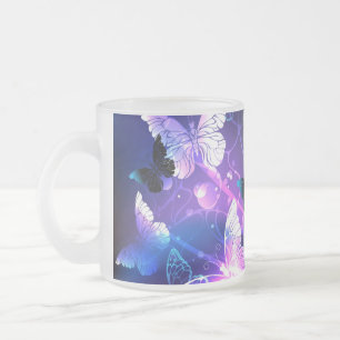 Tasse Givré Arrière - plan avec papillons de nuit