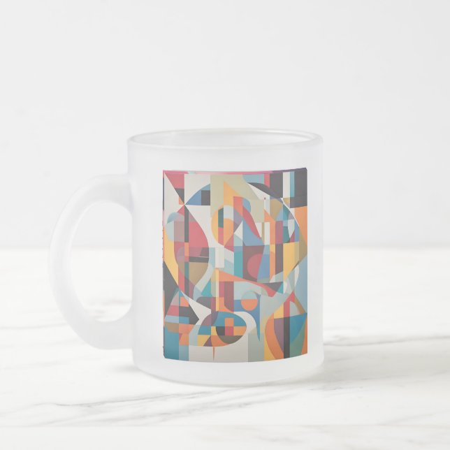 Tasse Givré Art Abstrait Vibrant - Design coloré (Gauche)