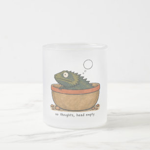 Tasse Givré Art de dragon barbu sans pensées tête vide