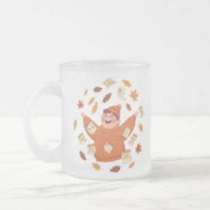 Tasse Givré Art de feuilles d'automne Conception ludique d'a