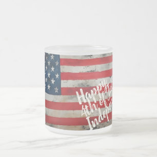 Tasse Givré Art patriotique du 4 juillet jour de l'indépendanc
