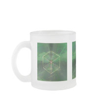 Art platonique de cube en géométrie sacrée