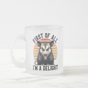 Tasse Givré Avant tout, je suis une délice – Opossum joueur