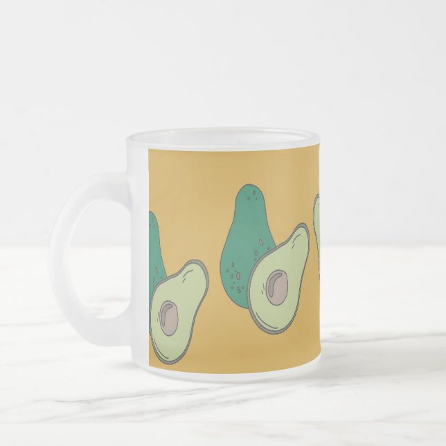 Tasse Givré Avocat vert brun (Gauche)