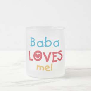 Tasse Givré Baba aime mes t-shirts et cadeaux