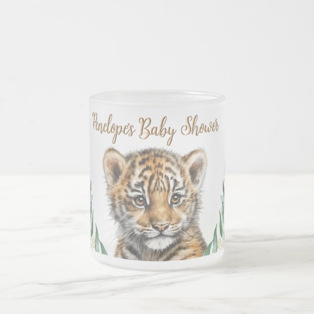 Tasse Givré Baby shower réaliste de Tiger Cub (Centre)