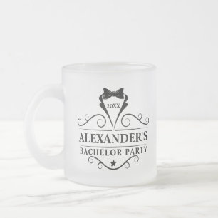 Tasse Givré Bachelor Party Cravate noire