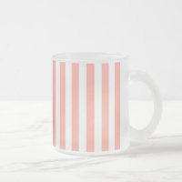 Bandes de bonbons corail et blanc