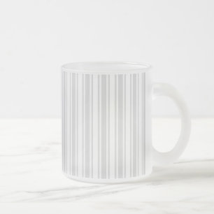 Tasse Givré Bandes de bonbons gris clair et blanc