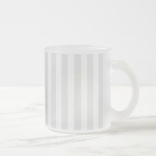 Tasse Givré Bandes de bonbons gris clair et blanc