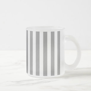 Tasse Givré Bandes de bonbons grises et blanches