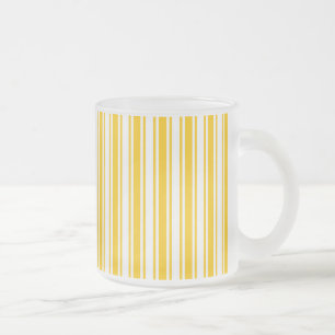 Tasse Givré Bandes de bonbons jaunes et blancs