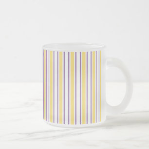 Tasse Givré Bandes de bonbons jaunes, violets et blancs