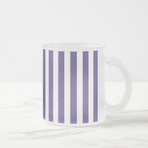 Tasse Givré Bandes de bonbons ultra violettes et blanches