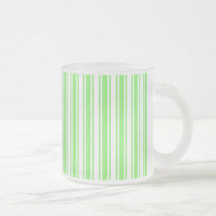 Tasse Givré Bandes de bonbons vert et blanc de chaux