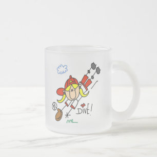 Tasse Givré Baseball Plongeuse Filles T-shirts et Cadeaux de S