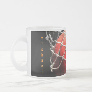 Tasse Givré Basket-ball Votre nom