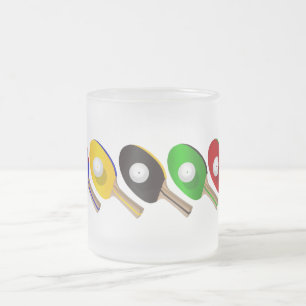 Tasse Givré Batte de ping-pong et sports de boule de ping-pong