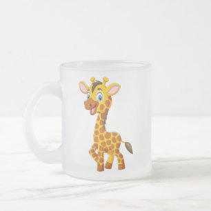 Tasse Givré Bébé girafe mignon souriant dessin animé-35280