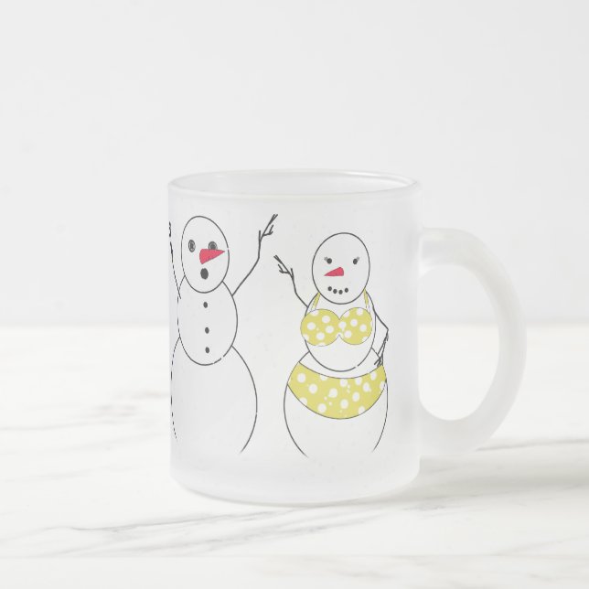 Tasse Givré Bikini Time Snowmen (Droit)