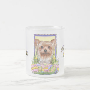 Tasse Givré Biscuits d'oeuf de pâques - Yorkshire Terrier