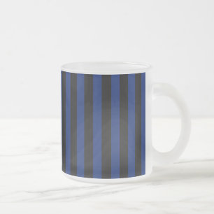 Tasse Givré Bleu et noir bonbons rayés